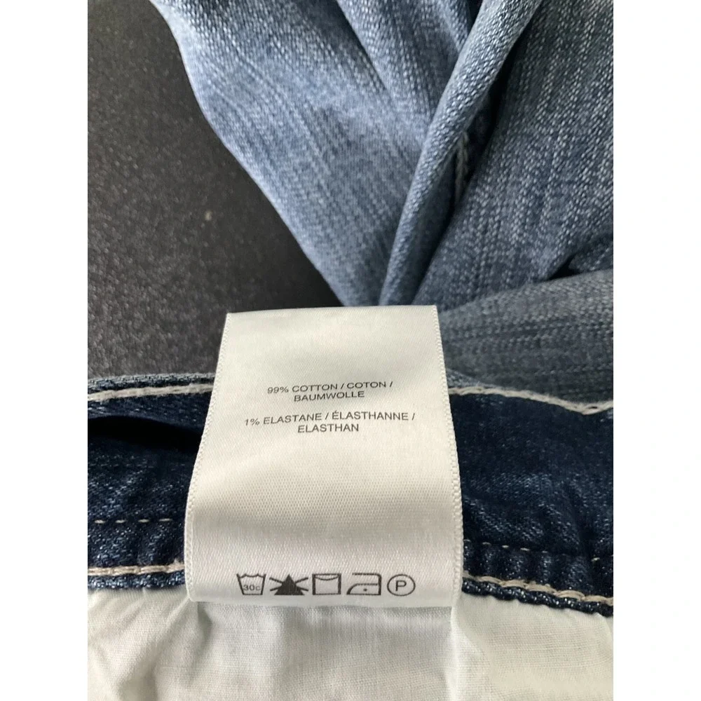 Silver‎ Jeans Co Mens 40x29 Blue Gordie Straight Stretch Y2K Distressed Western